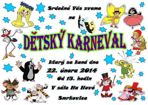 Dětský karneval Smrkovice 2014