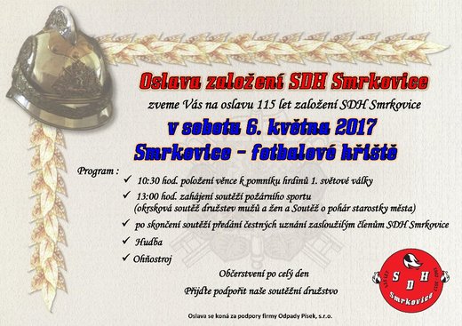 Oslava založení SDH Smrkovice