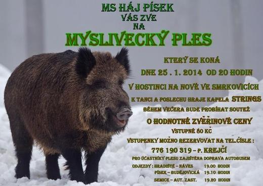 Myslivecký ples Smrkovice