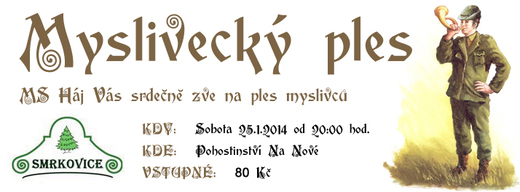 Myslivecký ples Smrkovice